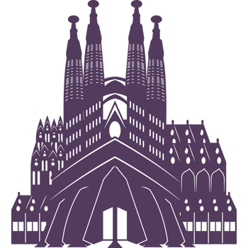 The sagrada familia in barcelona, spain png