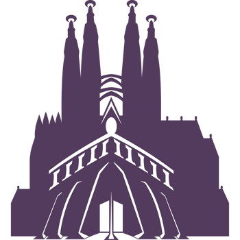The logo for the sagrada familia cathedral png