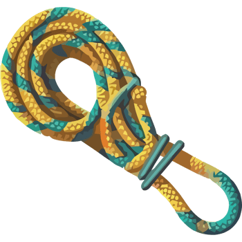 A rope with a yellow and blue color png