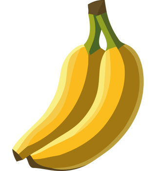 Bananas clip art isolated on transparent background png