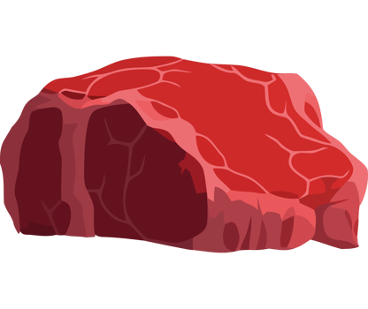 Steak icon on transparent background png