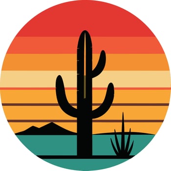 hand drawn illustration of Cactus logo , icon, element, and template vector