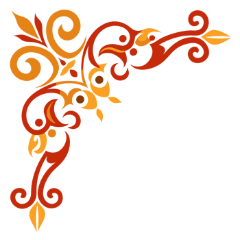 1 color red graphic corner cutouts png