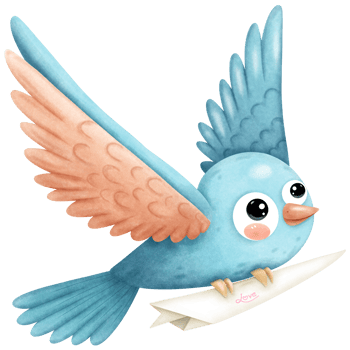 Bird send letter png