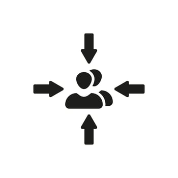 Assembly point sign icon vector