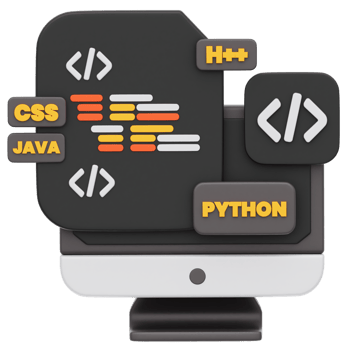 Coding 3D Illustration png