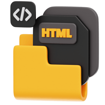 Html File 3D Illustration png