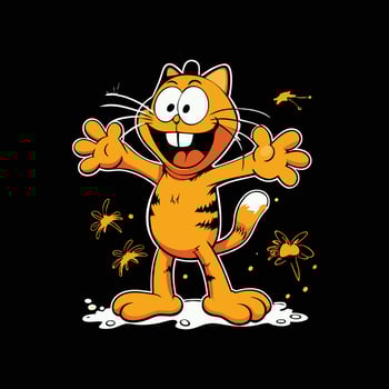 garfield the cat by garfield the cat vector