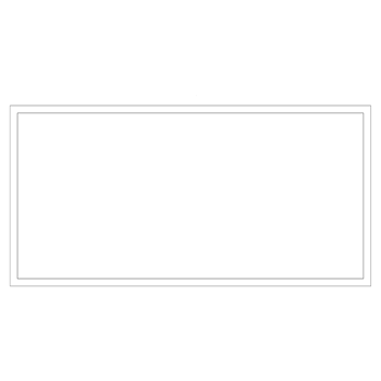 A White Rectangle Frame on a Transparent Background png
