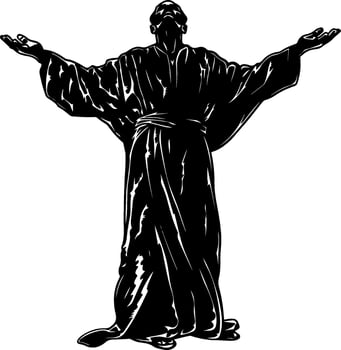People silhouette black art vector