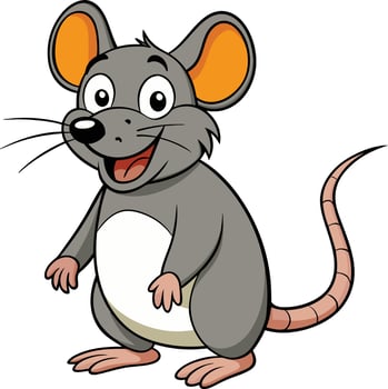 Cute smiling Rat Illustration vector