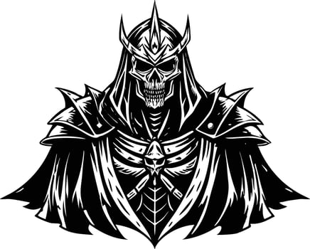 a black and white illustration of a grim reaper vector
