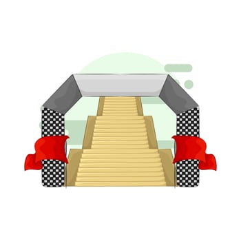 ladder with finish gate vector