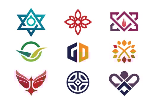 Versatile Logo Symbol Designs vector