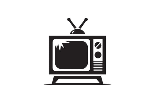 Tv icon illustration vector