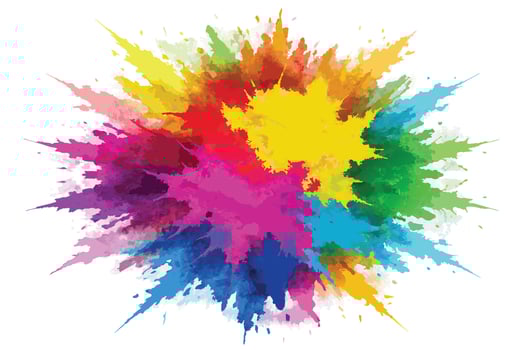 Lively Watercolor Splash Art vector