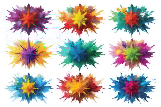 Spectrum Powder Burst Set vector