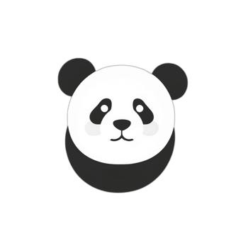 Panda Face Cute Animal Icon png
