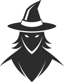 silhouette of a Winch Halloween Party Themes for an Unforgettable Night vector