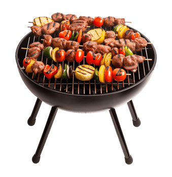 Barbecue Grilling on Griller Isolated on Transparent Background png