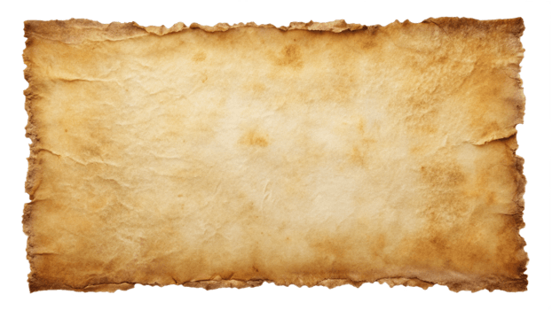 Historical Artifact Parchment Paper Sheet png