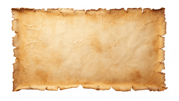 Aged Paper Parchment Sheet for Writing png