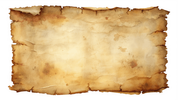 Faded and Aged Parchment Paper Illustration png