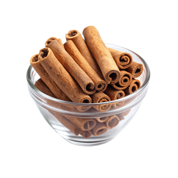 cinnamon sticks in a glass bowl png