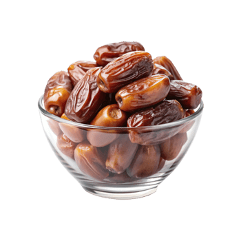 dates in a glass bowl png