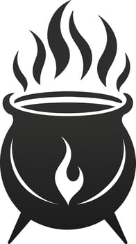 art of Magic cauldron illustration vector