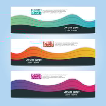 Banner templates design. modern banner. vector