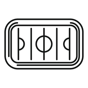 Illustration of a soccer field highlighting the midfield line and penalty areas of a football pitch vector