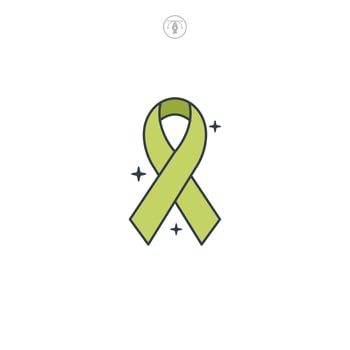 World Peace Day Ribbon icon symbol logo illustration isolated on white background vector