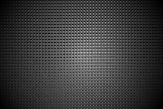 Metal background, black carbon illustration. Perforated sheet metal is suitable for metal material textures, grills, plates, banners, posters and social media posts. vector