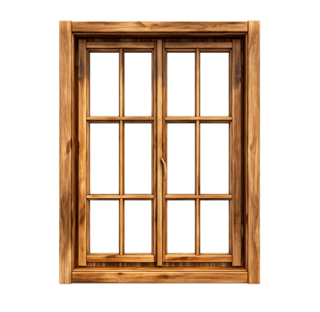 wood window 3d element png