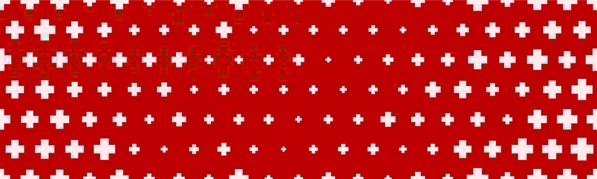 Seamless hospital background with plus symbols vector