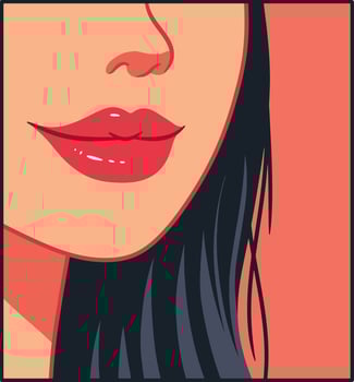 Beauty Smile Woman Illustration vector