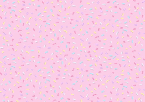 Sugar sprinkles on light pink background vector