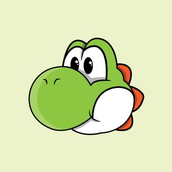 Dino Yoshi Game vector