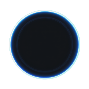 Abstract circular design with glowing edges png