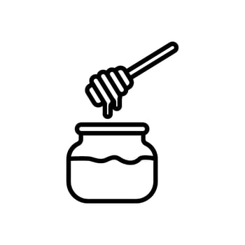 honey icon in line style vector