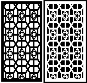 a black and white wallpaper with a white pattern and a black and white background. vector