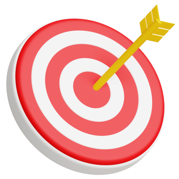 Target Board 3d business icon png