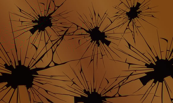 Cracked hole. break wall. ground cracked. brown wall. vector