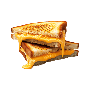 Isolated Grilled Cheese Sandwich png