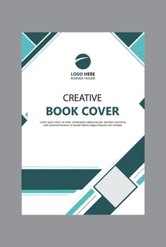 Modern book cover design template vector