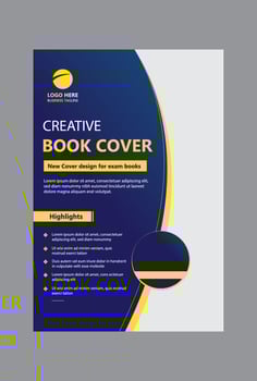 elegant book cover template vector