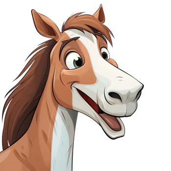 cartoon horse transparent background png