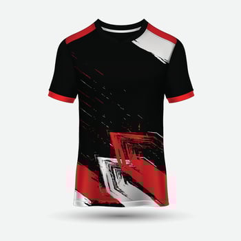 sport tshirt mockup design template vector