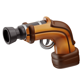 Pirate pistol Pirates object illustration 3D png